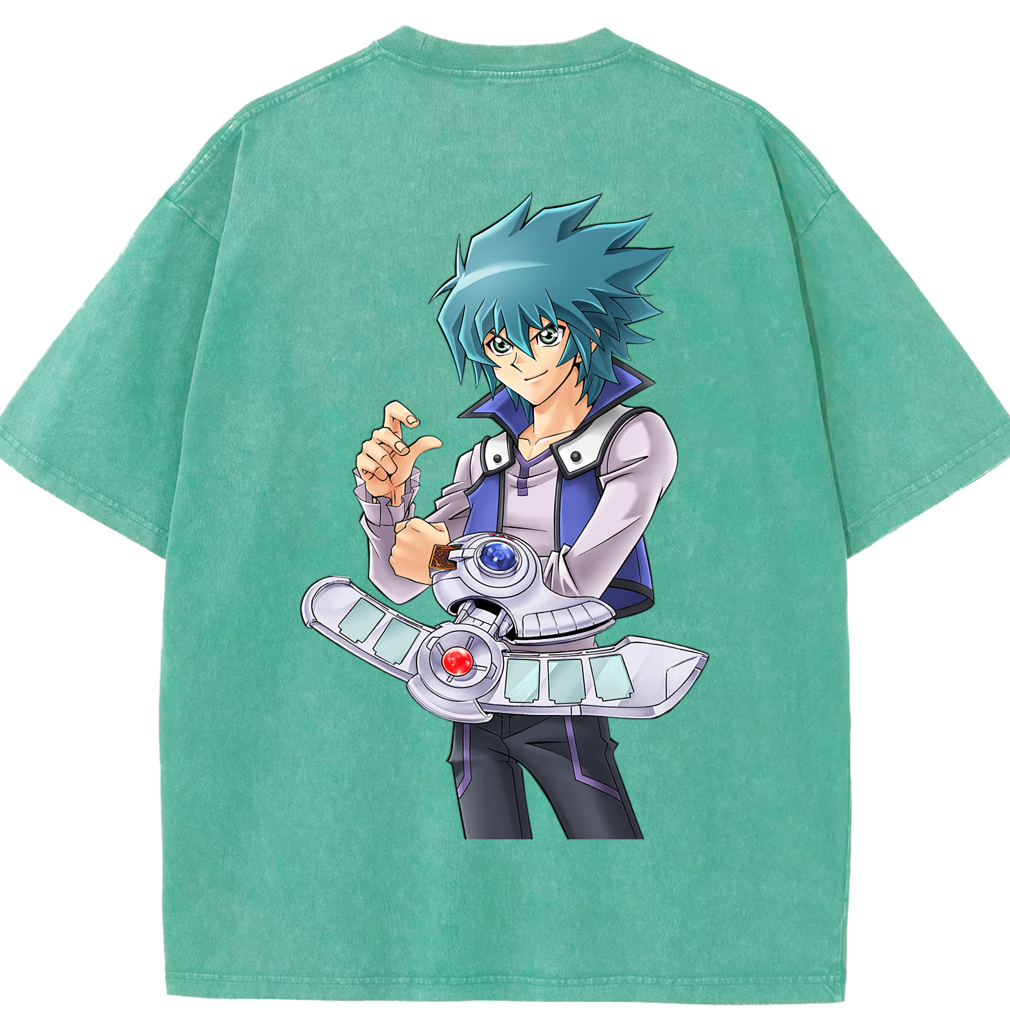 （画像用） 遊☆戯☆王 Yu-Gi-Oh! 綿100% ヴィンテージ風 半袖Tシャツ（背面プリント）